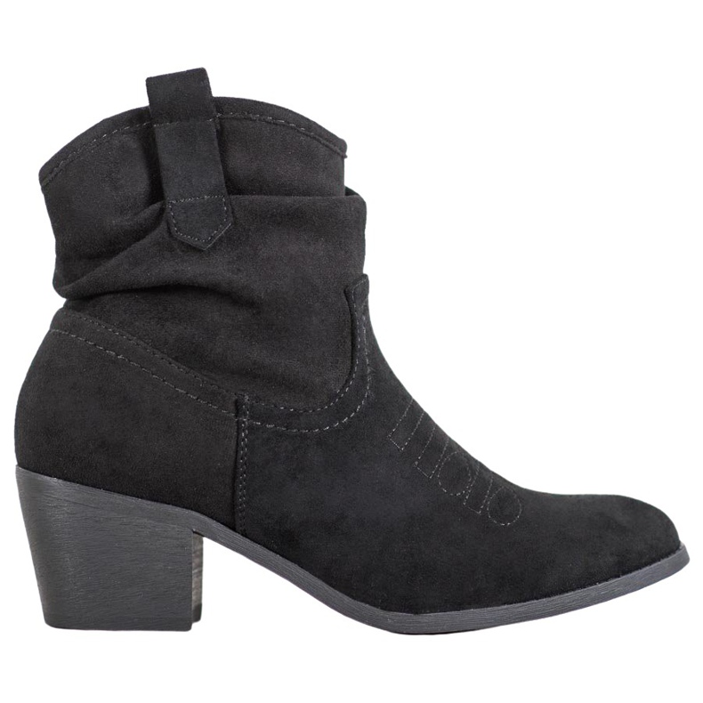 Super Mode Botas de cowboy confortáveis ​​em um poste preto