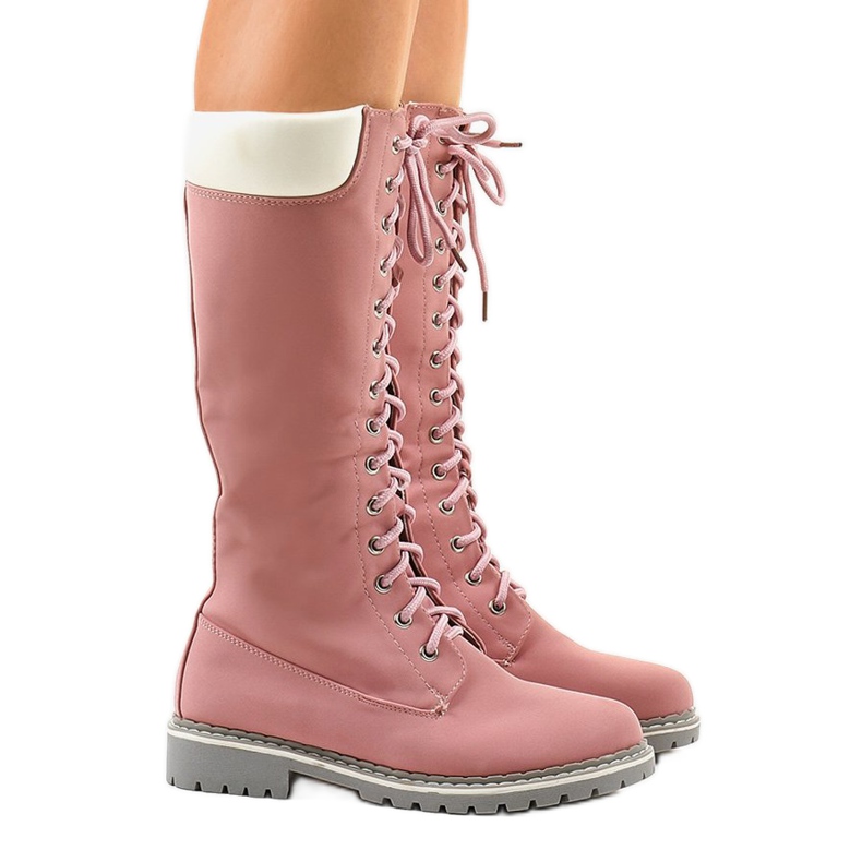 Botas isoladas rosa PE106