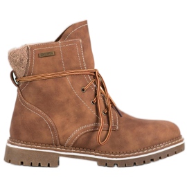 SDS Botas amarradas com isolamento marrom