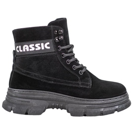 Bella Paris Botas de plataforma clássicas preto Bella Paris Botas de plataforma clássicas preto