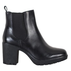 Bella Paris Botas quentes de salto alto preto
