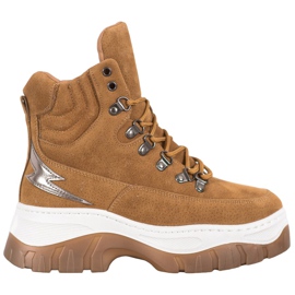 Seastar Botas de amarrar da moda castanho