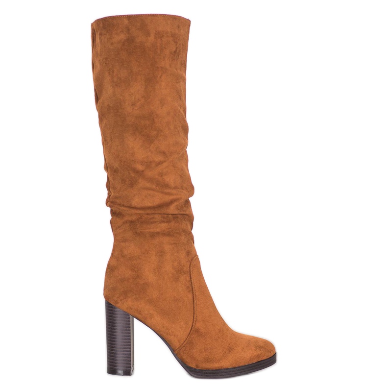 Super Me Botas de camurça castanho