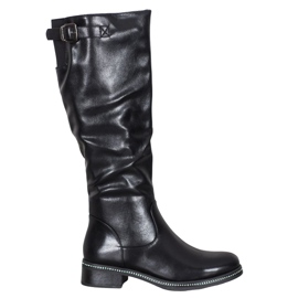 Abloom Botas de cano alto com zircônia cúbica preto Abloom Botas de cano alto com zircônia cúbica preto