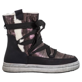 SDS Botas de neve quentes marrom preto