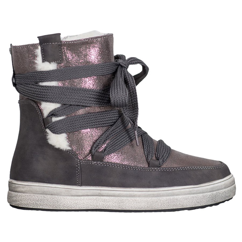 SDS Botas de neve quentes cinza