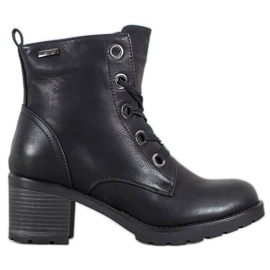 Goodin Botas casuais de salto alto preto