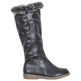Sergio Leone Botas Com Pele preto
