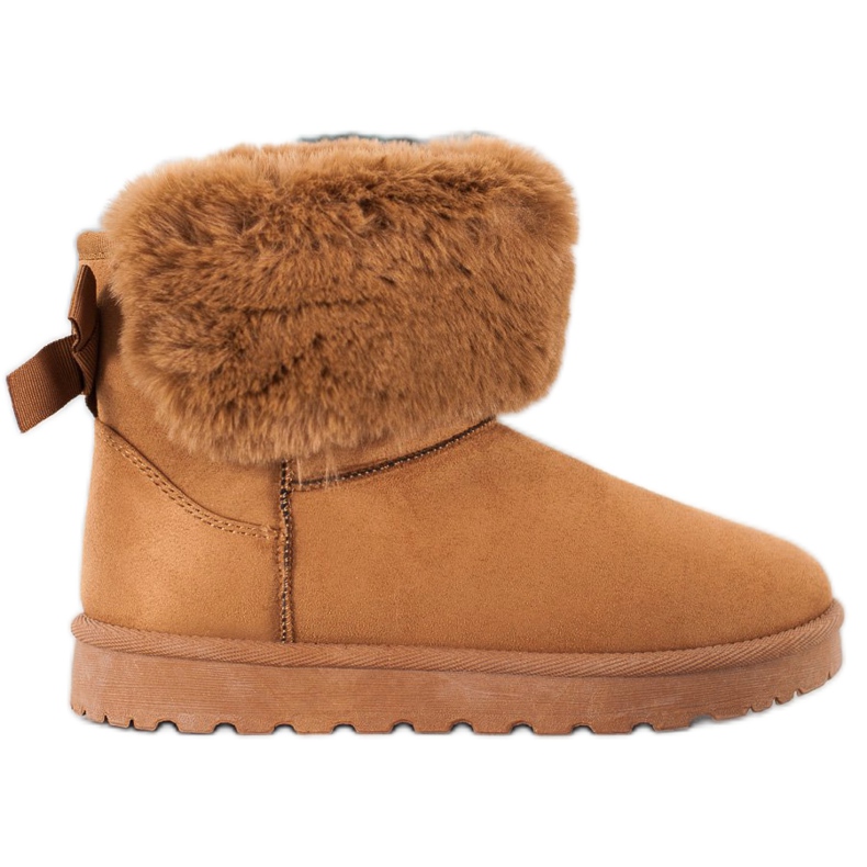 SHELOVET Mukluki Com Pele castanho