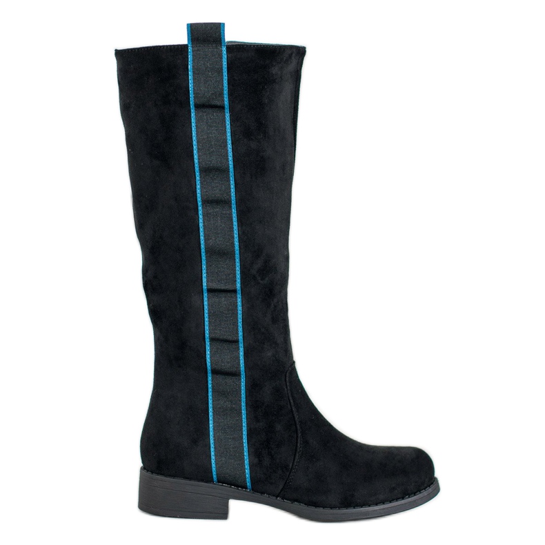 SDS Botas de camurça com cinto preto