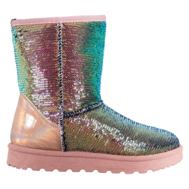 SHELOVET Mukluki com lantejoulas multicolorido