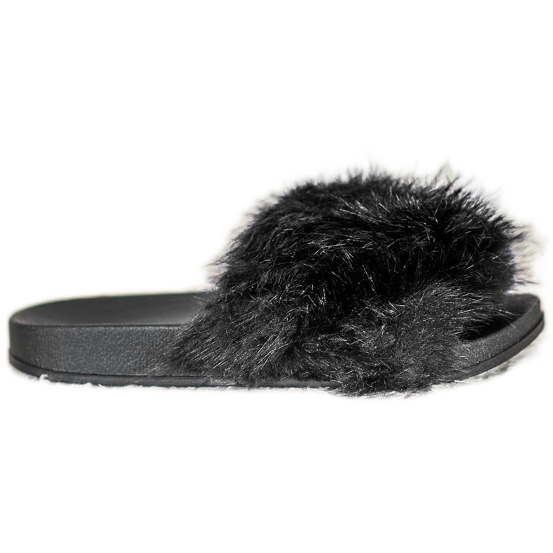 SHELOVET Chinelos de pele confortáveis preto