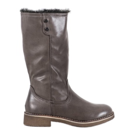 SDS Botas com haste enrolada cinza SDS Botas com haste enrolada cinza