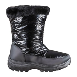 SHELOVET Botas de neve confortáveis ​​com pêlo preto