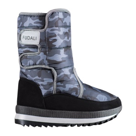 SHELOVET Botas de neve camo cinza