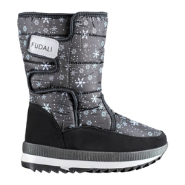 SHELOVET Botas de velcro para neve preto