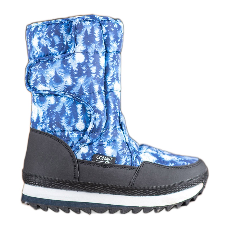 SHELOVET Botas de neve com aplicativo azul