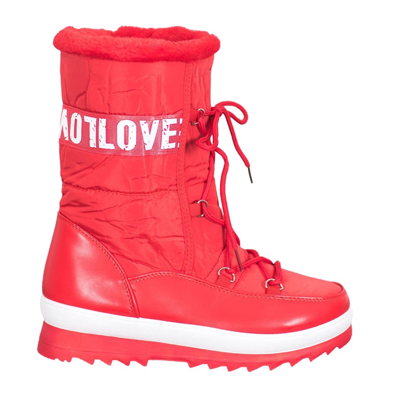 SHELOVET Amo botas de neve vermelho