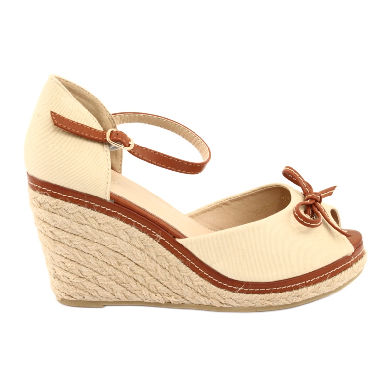 Vices Sandálias femininas de cunha castanho