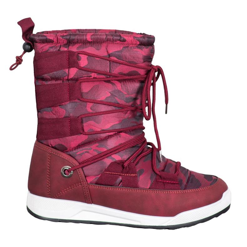 Small Swan Botas de neve moro vermelho Small Swan Botas de neve moro vermelho
