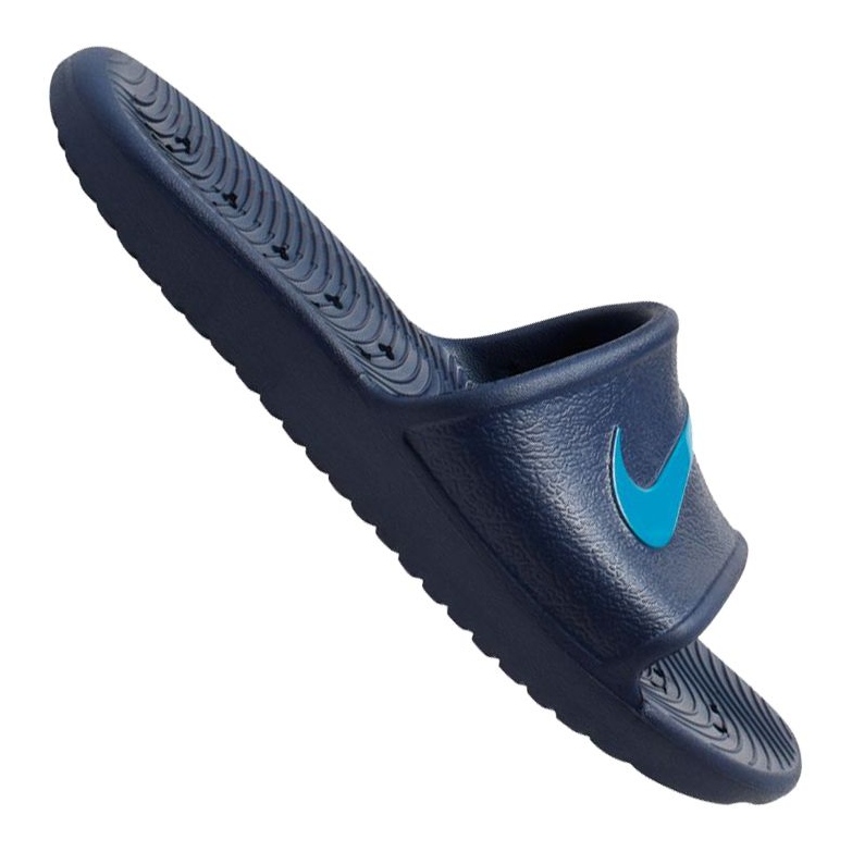 Slides Nike Kawa Chuveiro GS / PS Jr BQ6831-402 azul marinho