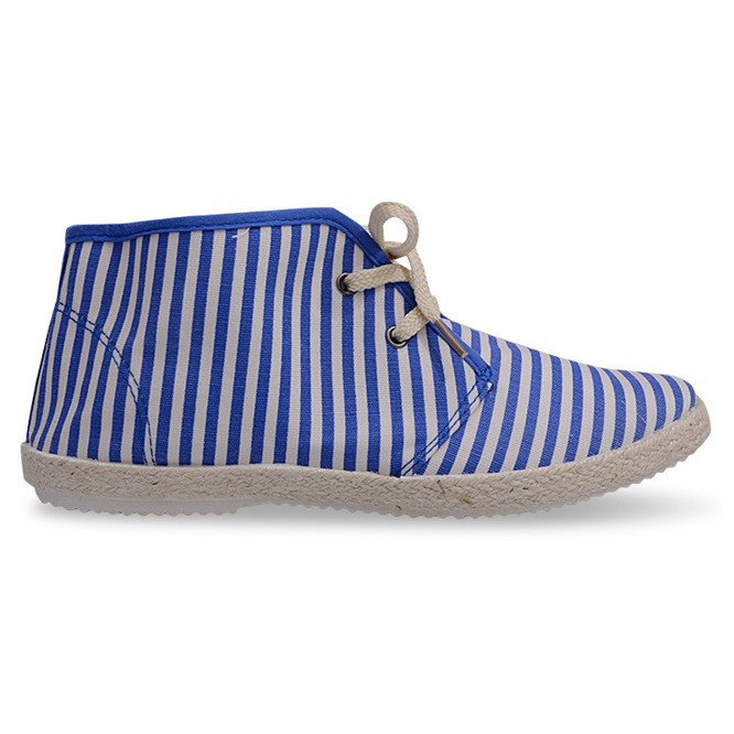 Botas Tênis com Sola Palha 2607 Azul castanho
