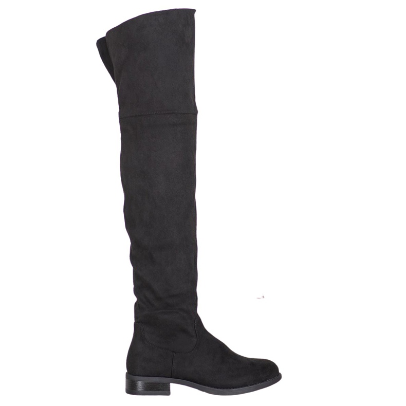 SHELOVET Botas elegantes sobre o joelho preto