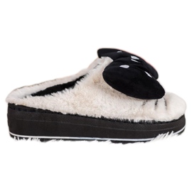 Seastar Chinelos na plataforma branco preto