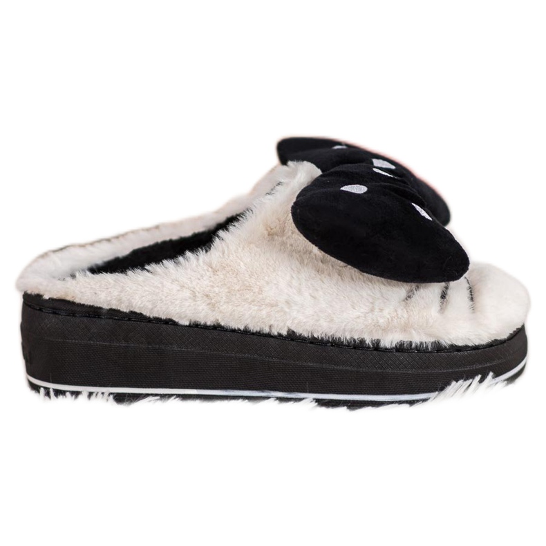 Seastar Chinelos na plataforma branco preto