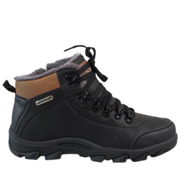 Botas de neve pretas com isolamento A1833-1 preto Botas de neve pretas com isolamento A1833-1 preto