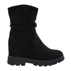 Botas pretas em salto oculto 7978-KA Preto