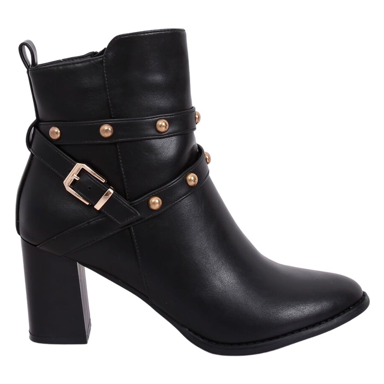 Botas pretas de salto alto 7968-GA pretas preto