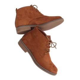 Botas de atar camelo 8B977 Camel marrom
