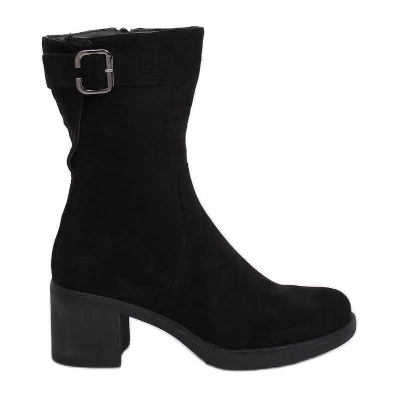 Botas pretas de salto baixo TX-1821 pretas preto