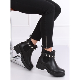 Botas pretas Chelsea com sola grossa 8039-GA Preto