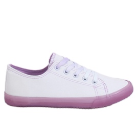 Tênis ombre feminino branco e roxo E3508 roxo