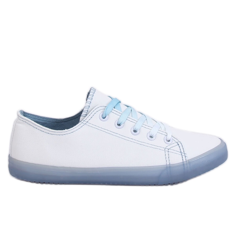 Tênis ombre feminino branco e azul E3508 azul