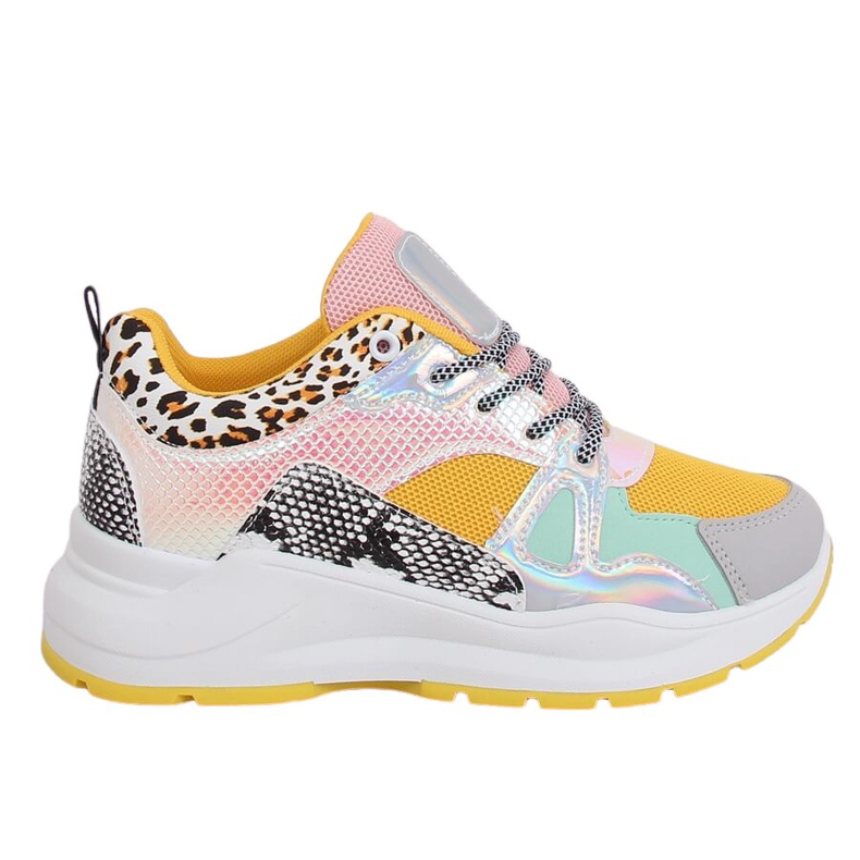 NB317P tênis esportivos amarelos multicolorido