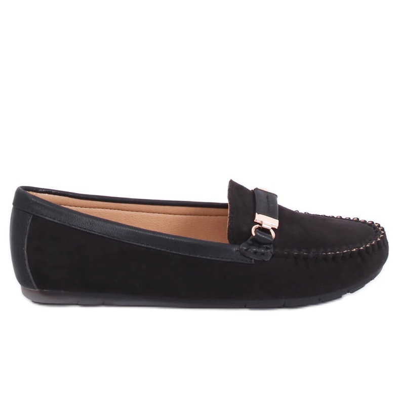 Mocassins femininos negros FM3024 Preto