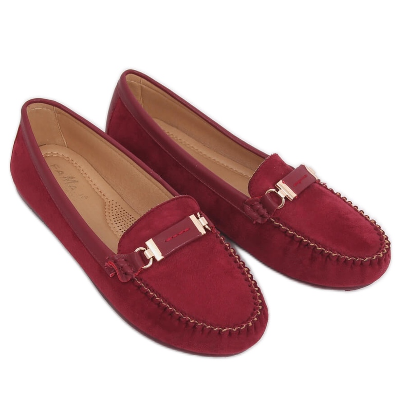 Mocassins Borgonha Femininos FM3024 Wine vermelho