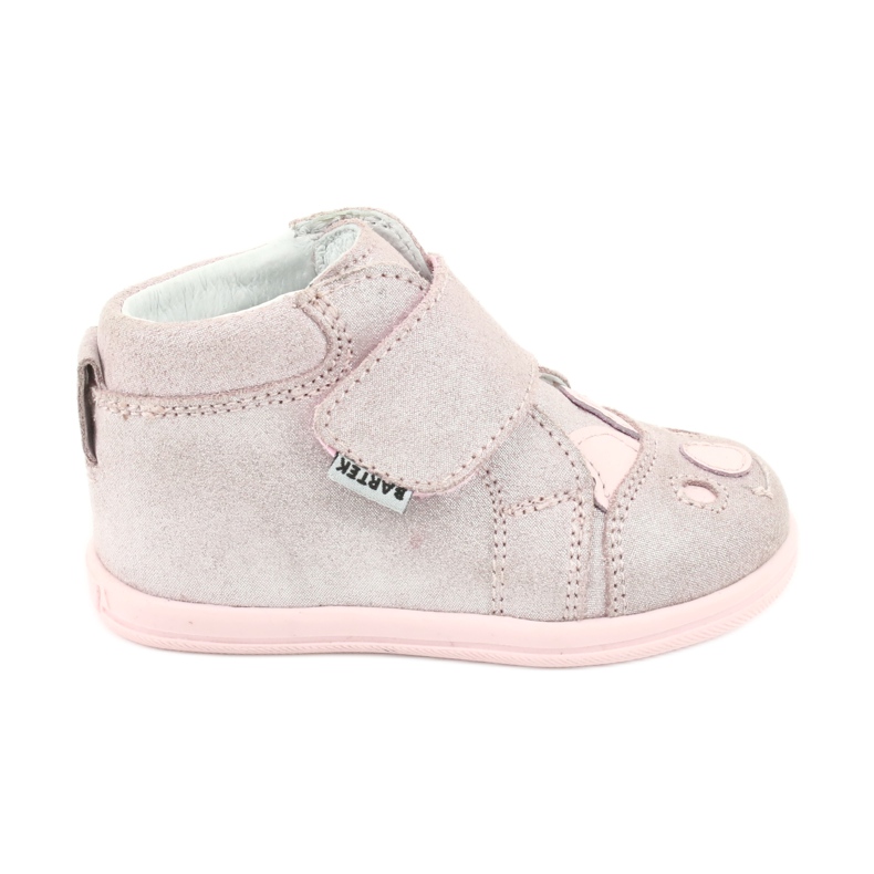 Botas de velcro Koala Bartek 71150 rosa cinza