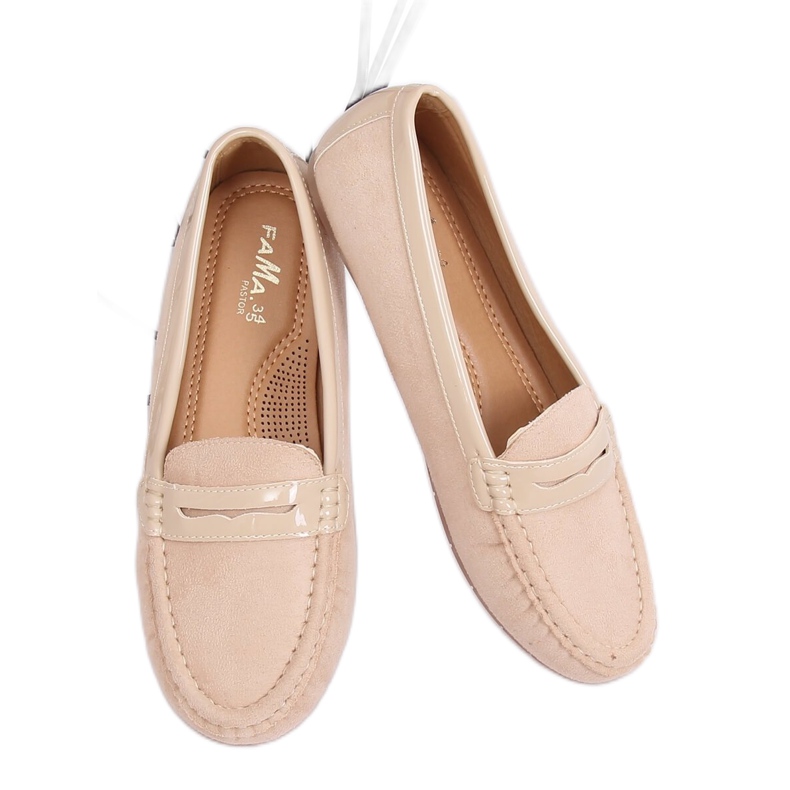 Mocassins bege feminino FM2958-3 bege