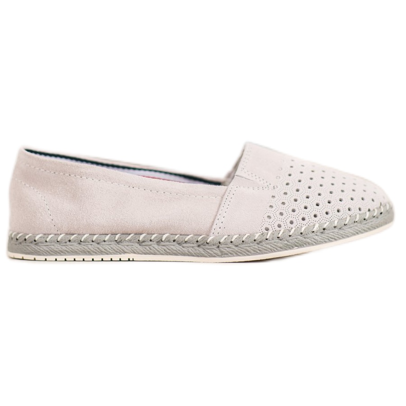 Goodin Bailarina de couro a céu aberto cinza