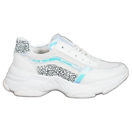 SHELOVET Tênis com efeito Holo branco