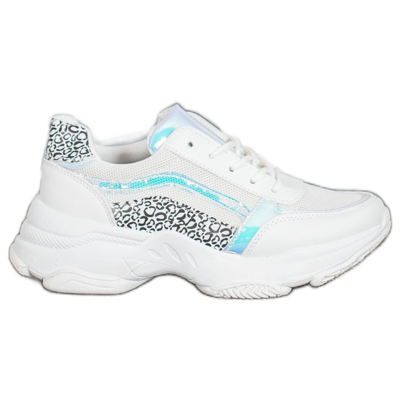 SHELOVET Tênis com efeito Holo branco