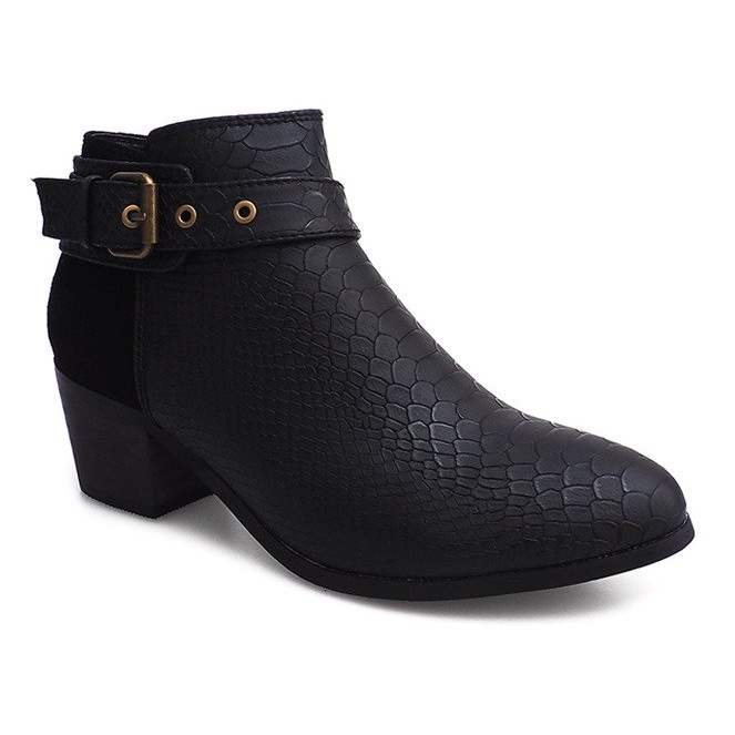 Botas pretas Jodhpur LM-651 preto