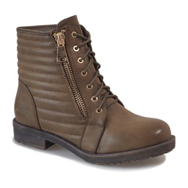 Botas acolchoadas cáqui 1548 multicolorido verde