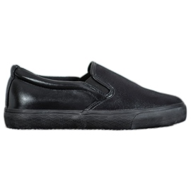 SHELOVET Tênis Slip-on Com Glitter preto