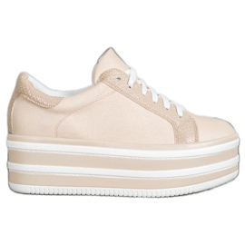 Seastar Tênis na plataforma da moda marrom