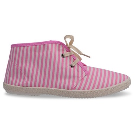 Botas Tênis com Sola Palha 2607 Rosa Botas Tênis com Sola Palha 2607 Rosa